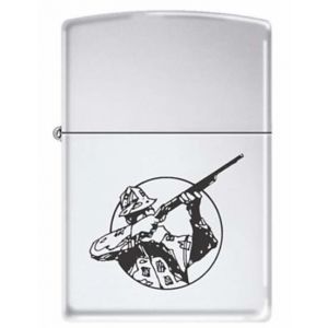 Zapalniczka benzynowa Zippo Strzelec Brushed Chrome